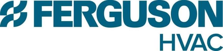 Ferguson HVAC logo with teal wordmark and circular emblem on the left