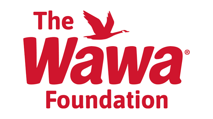 The Wawa Foundation logo: red flying goose above the word Wawa with 'Foundation' below on a white background, all in red.